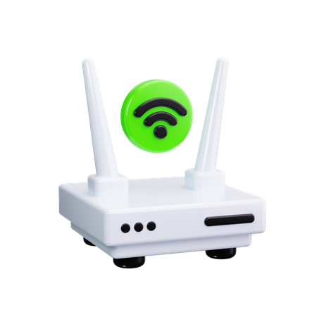 Wifi Router  3D Icon