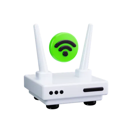 Wifi Router  3D Icon