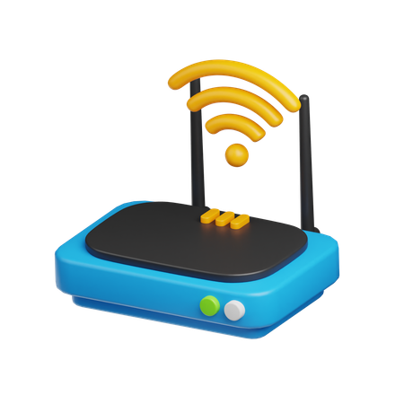 Wifi Router  3D Icon