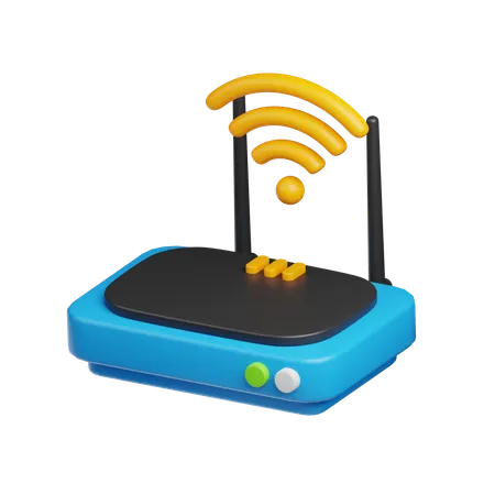 Wifi Router  3D Icon