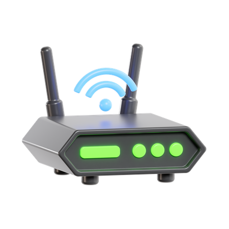 Wifi Router  3D Icon