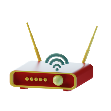 Wifi Router  3D Icon