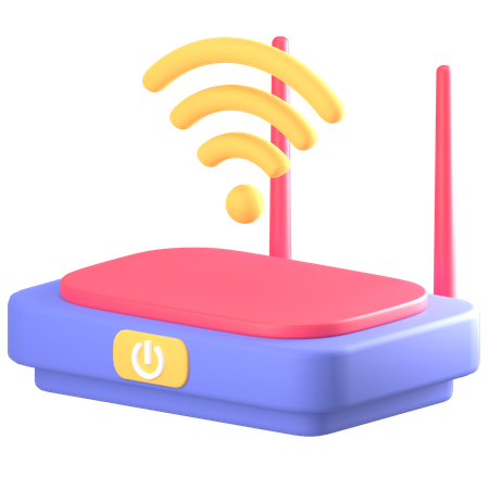 Wifi Router  3D Icon