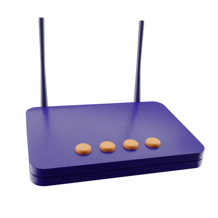 Wifi Router  3D Icon