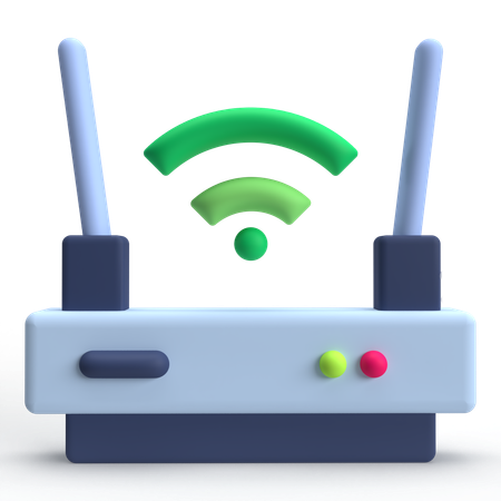 Wifi Router  3D Icon