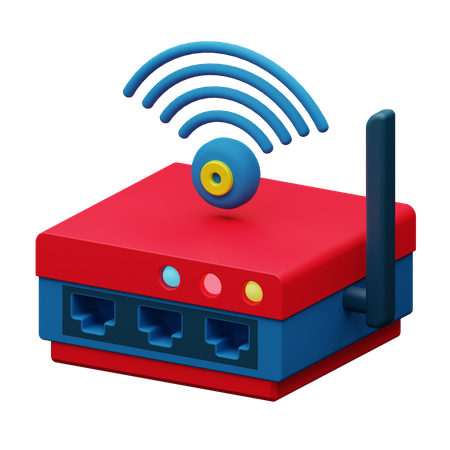 Wifi Router  3D Icon