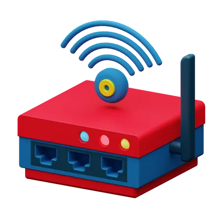 Wifi Router  3D Icon