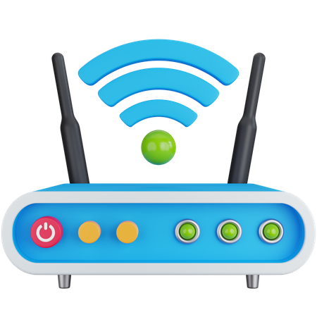 Wifi Router  3D Icon