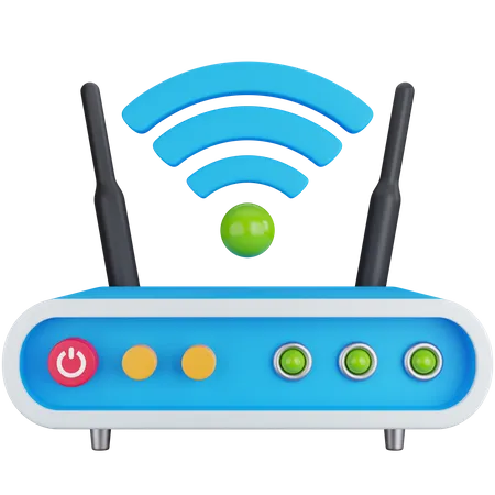 Wifi Router  3D Icon