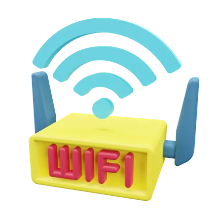 Wifi Router  3D Icon