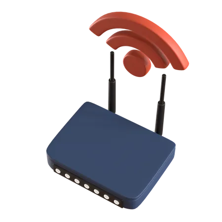 Wifi Router  3D Icon