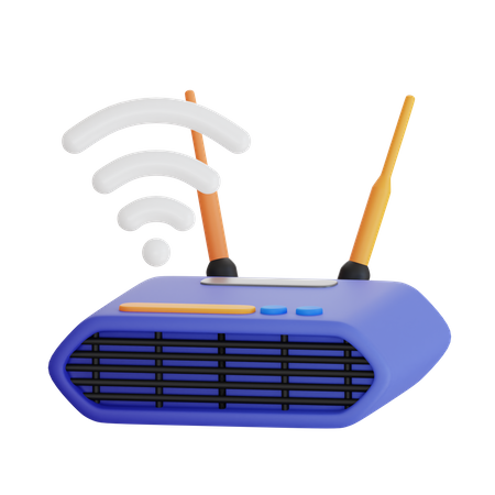 Wifi Router  3D Icon