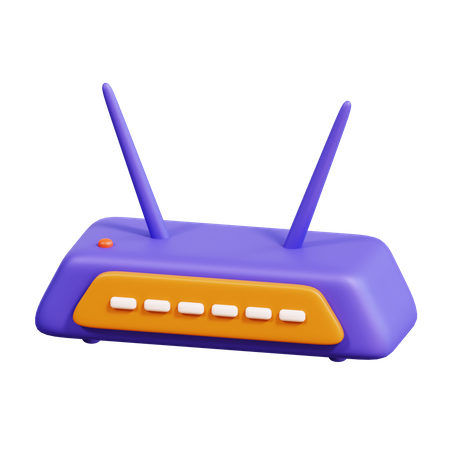 Wifi Router  3D Icon