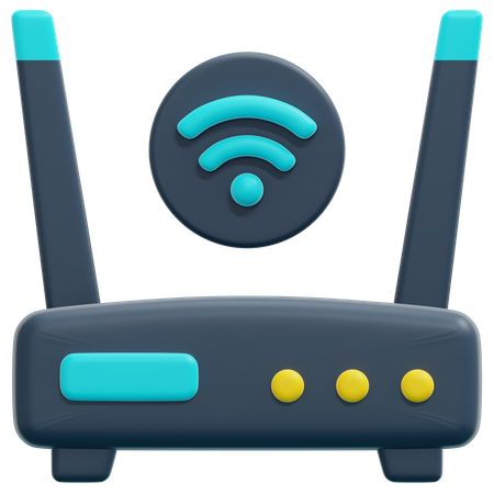 Wifi Router  3D Icon