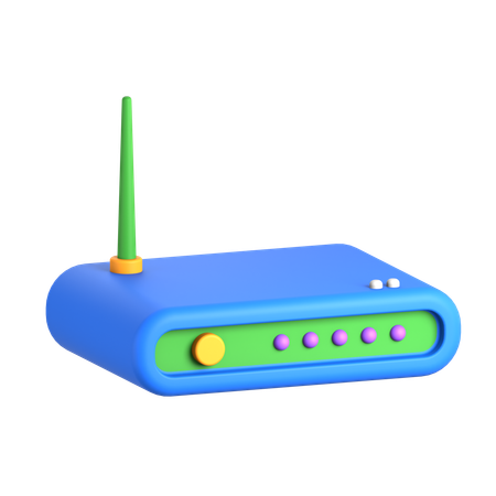 Wifi Router  3D Icon