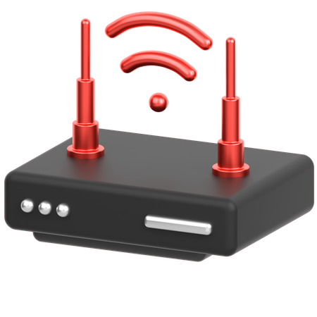 Wifi Router  3D Icon