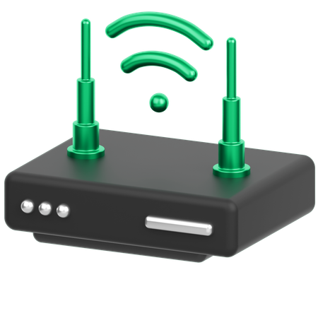 Wifi Router  3D Icon
