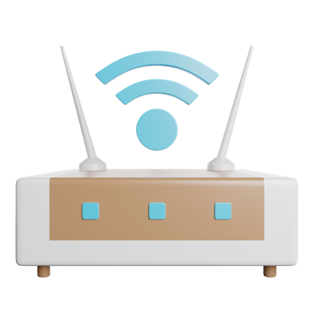 Wifi Router  3D Icon