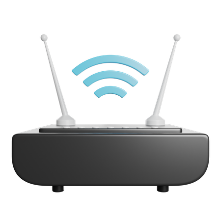Wifi Router  3D Icon