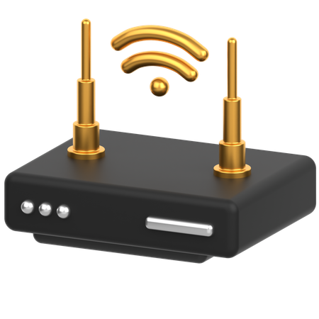 Wifi Router  3D Icon