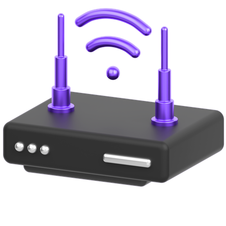 Wifi Router  3D Icon