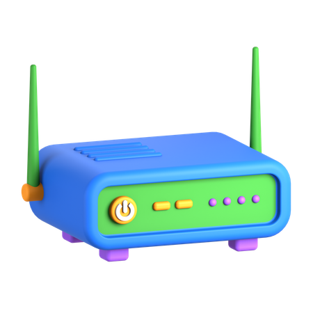 Wifi Router  3D Icon
