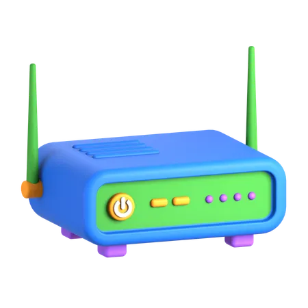 Wifi Router  3D Icon