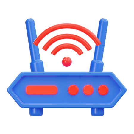 Wifi Router  3D Icon