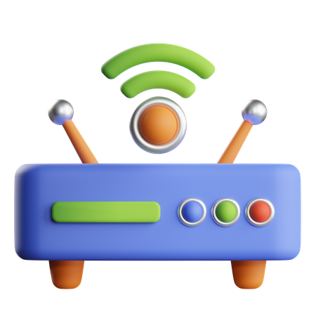 Wifi Router  3D Icon