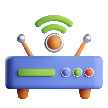 Wifi Router  3D Icon