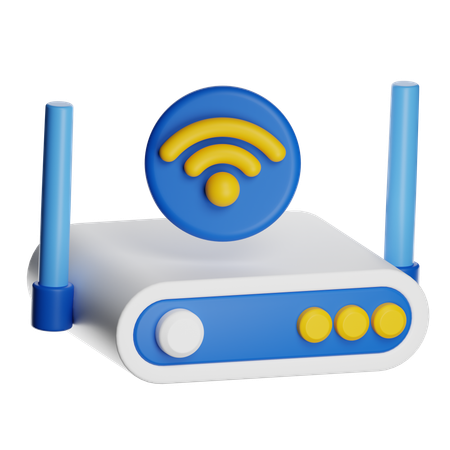 Wifi Router  3D Icon