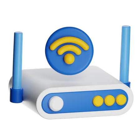 Wifi Router  3D Icon