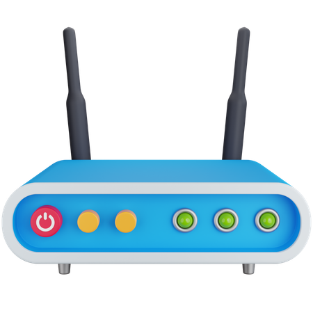 Wifi Router  3D Icon