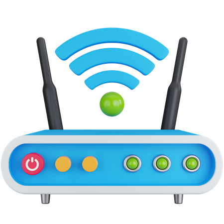 Wifi Router  3D Icon
