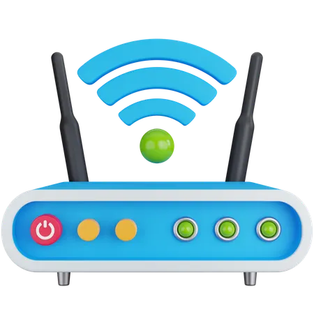 Wifi Router  3D Icon