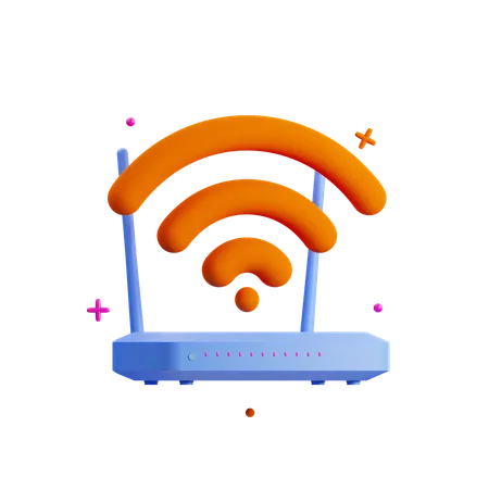 Wifi Router  3D Icon