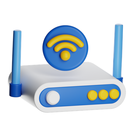 Wifi Router  3D Icon