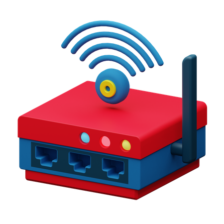 Wifi Router  3D Icon