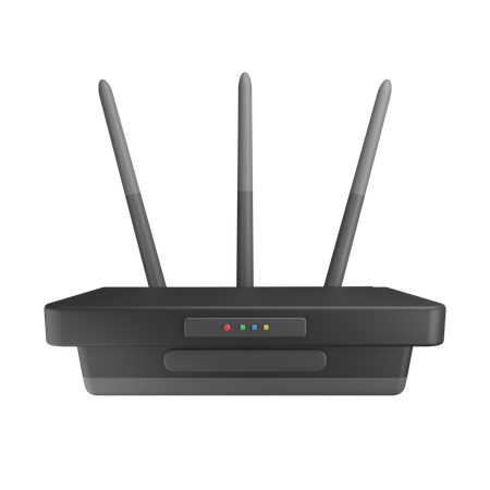 Wifi Router  3D Illustration