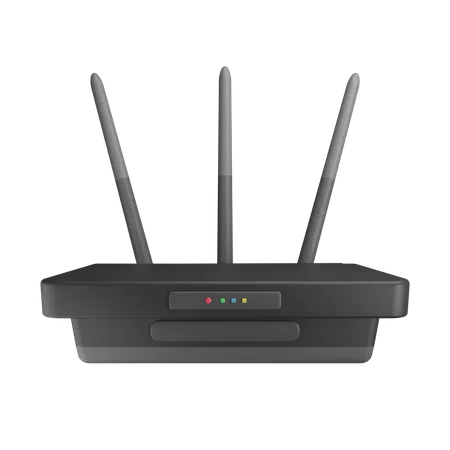 Wifi Router  3D Illustration