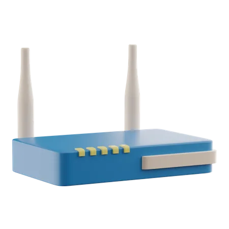 Wifi Router  3D Illustration