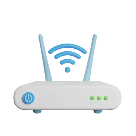 Wifi Router Internet 3D Icon