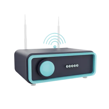 3 D Render Wifi Router Illustration 3D Icon