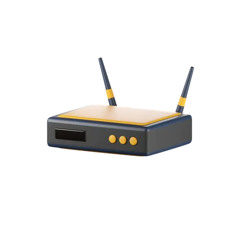ROUTER 3 D RENDER ISOLATED IMAGES 3D Icon