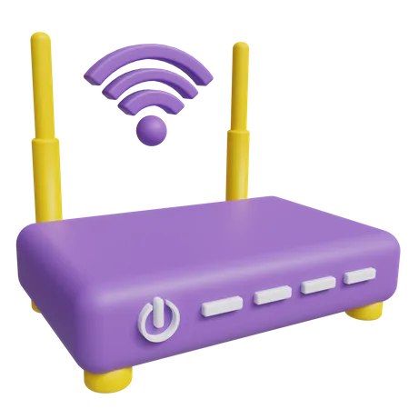 Router Wifi 3 D Icon Communication And Technology HD Quality 3 000 Px 3D Icon