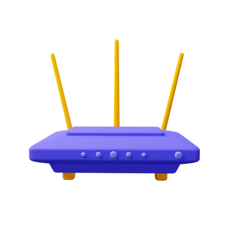 Wifi router  3D Icon