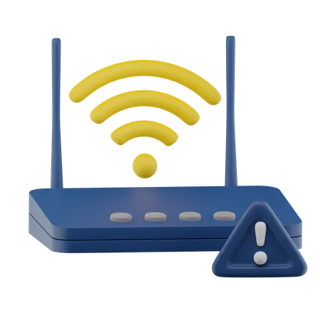 Wifi Router Connection  3D Icon