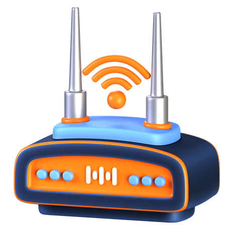 Wifi routers  3D Icon