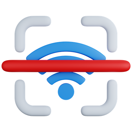 Wifi Scan  3D Icon