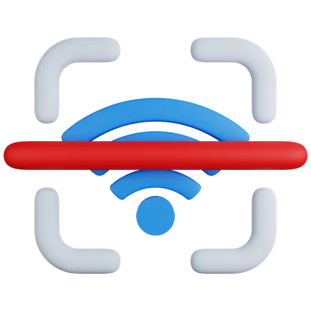 3 D Rendering Wifi Scanner Isolated 3D Icon